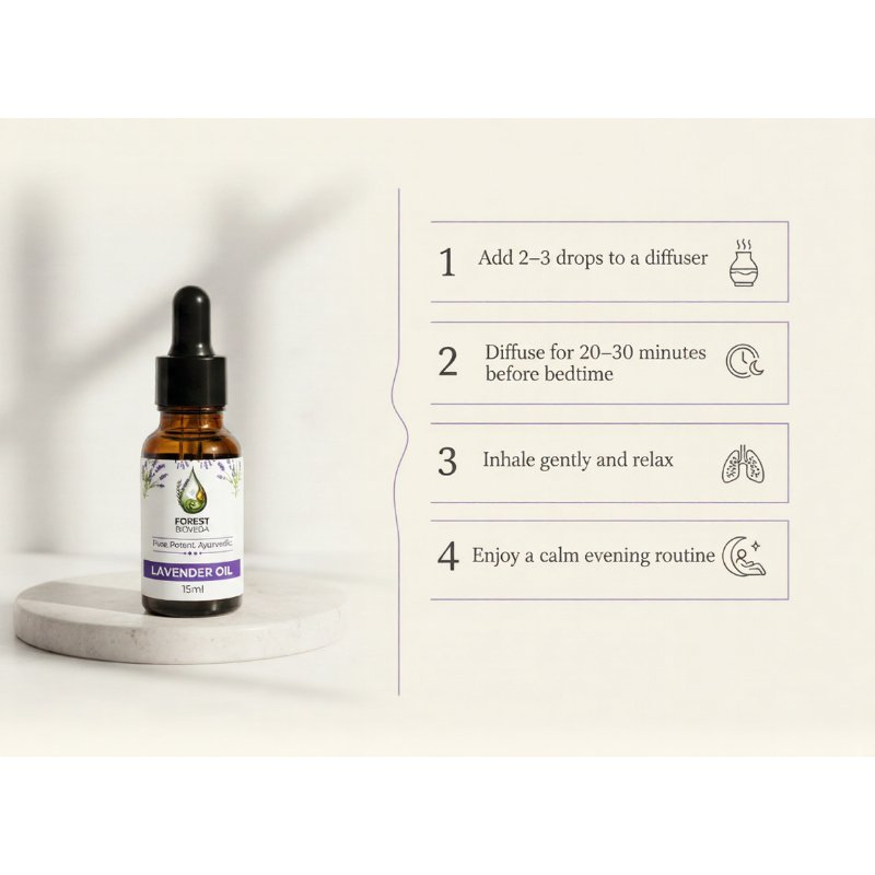Lavender Oil for Deep Relaxation & Restful Sleep