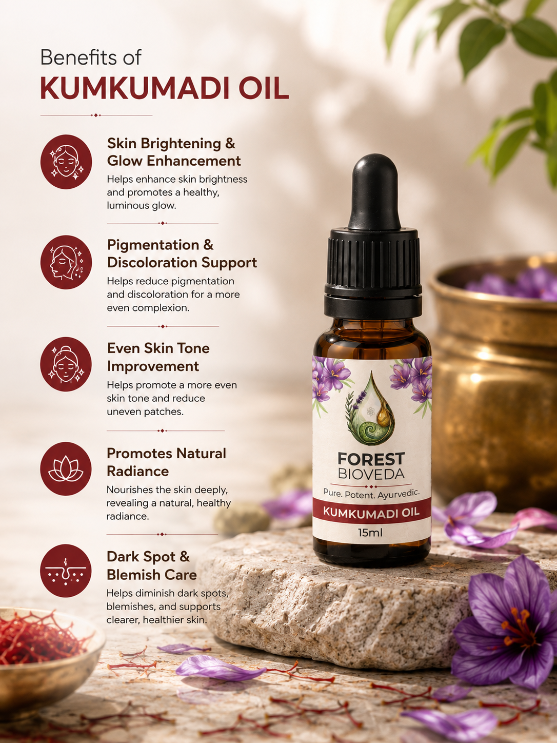 Kumkumadi Oil for Flawless Skin Radiance