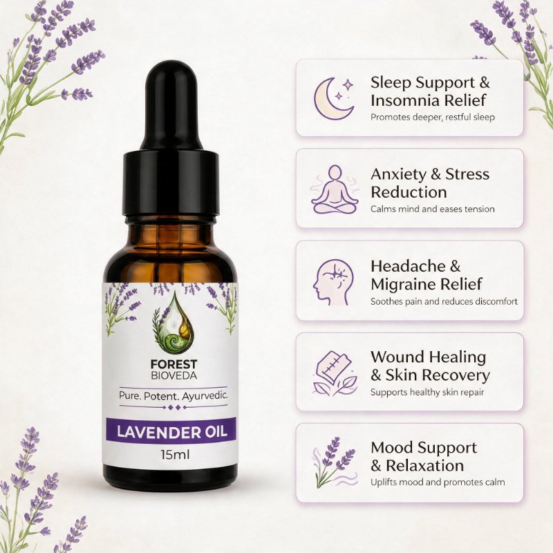 Lavender Oil for Deep Relaxation & Restful Sleep