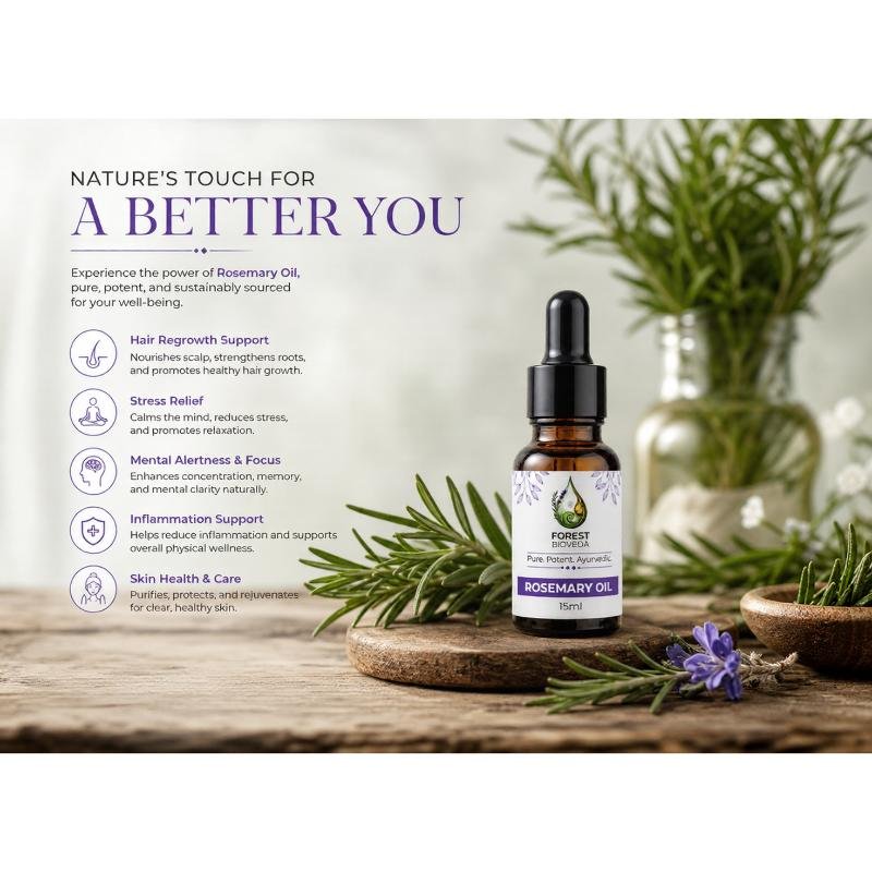 Rosemary Essential Oil for Hair Growth & Deep Nourishment
