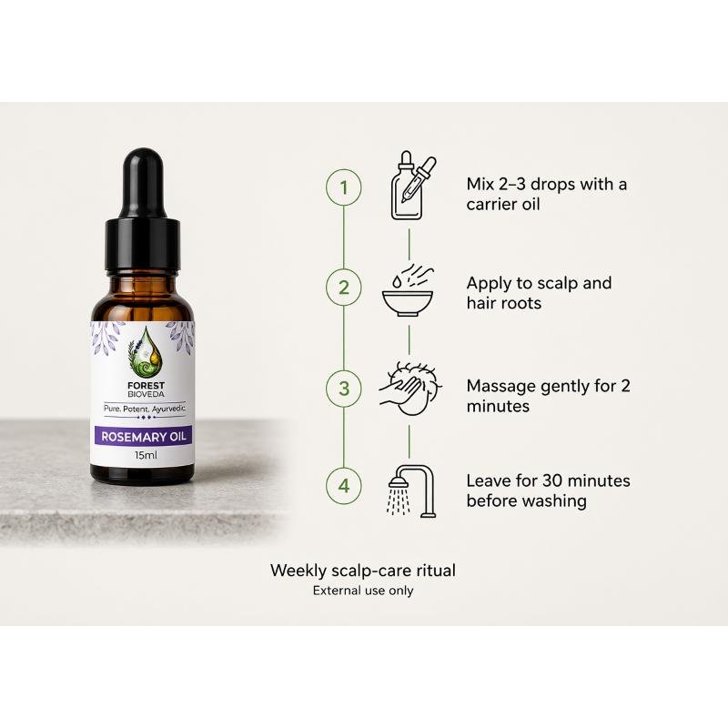 Rosemary Essential Oil for Hair Growth & Deep Nourishment