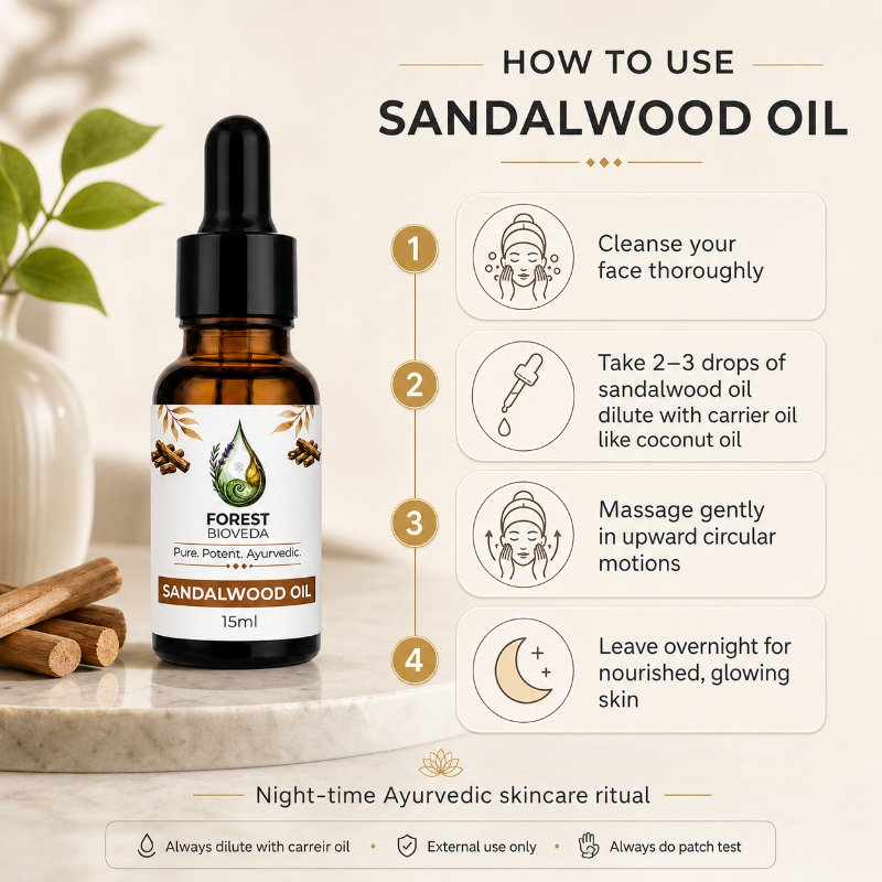 Sandalwood Oil for Radiant & Even-Toned Skin