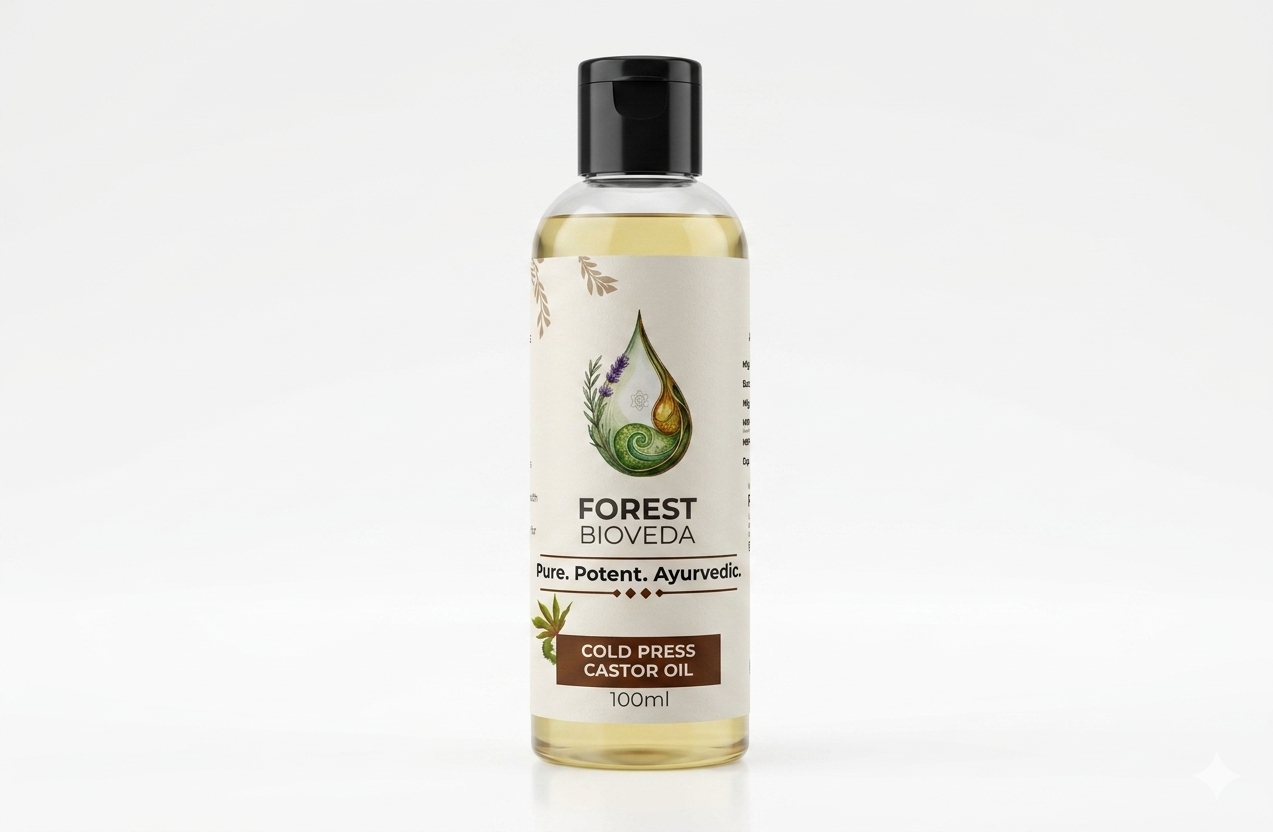 Cold Press Castor Oil For Stronger Hair & Lasting Hydration