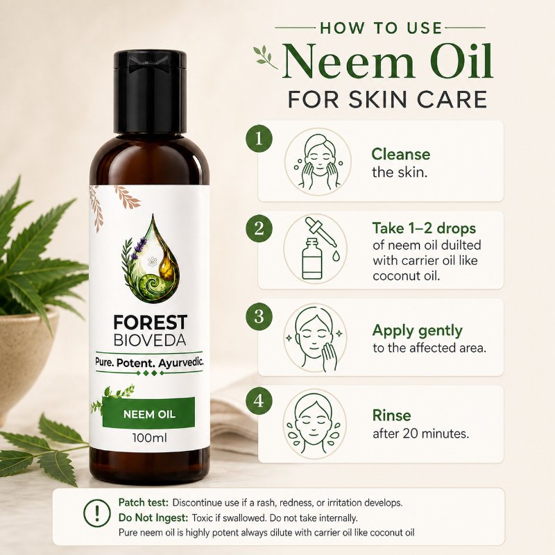 Neem oil For Clear, Balanced & Healthy-Looking Skin