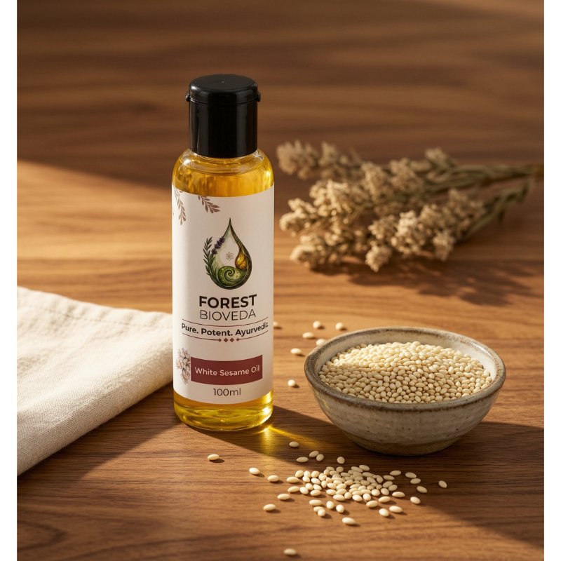 White Sesame Oil For Holistic Wellness & Daily Nourishment