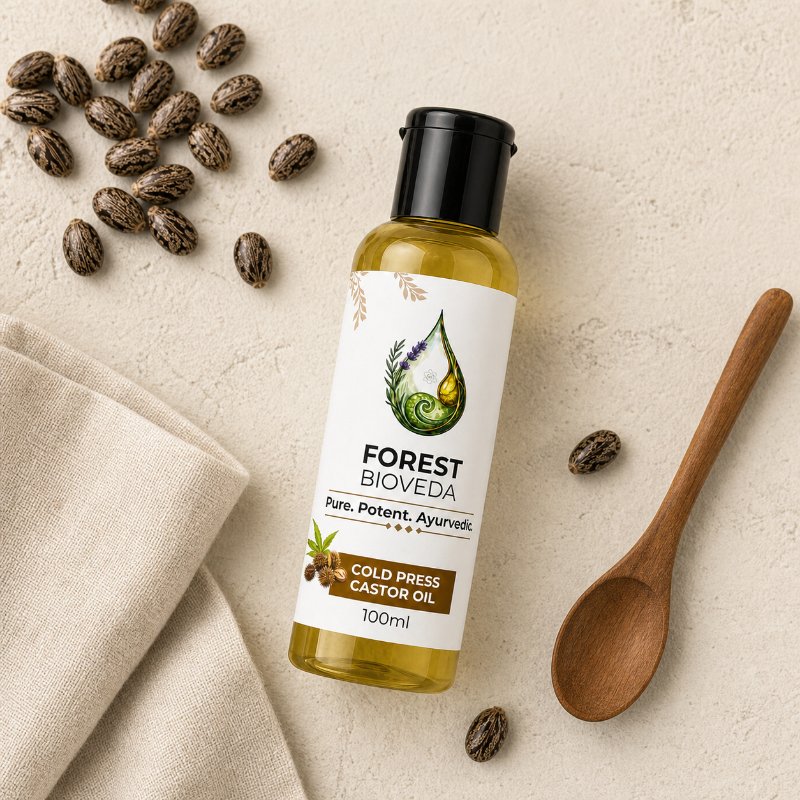 Cold Press Castor Oil For Stronger Hair & Lasting Hydration